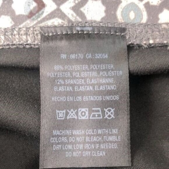 Daily Practice Compression Leggings Yoga Blue/Grey Geometric High-Waist XS NEW - Picture 10 of 11